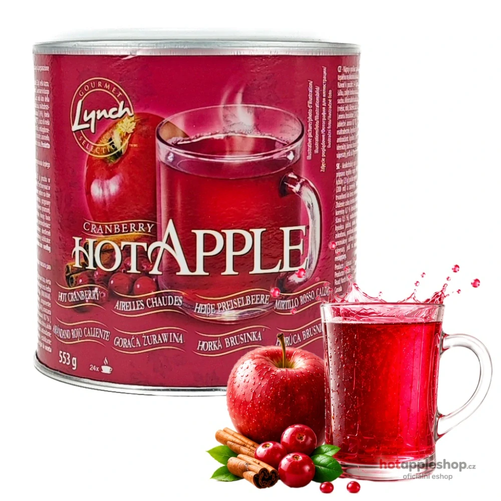 Hot Apple - Horká brusinka dóza 553g