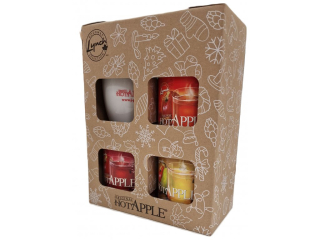 Dárková sada Hot Apple 3x553g + hrnek
